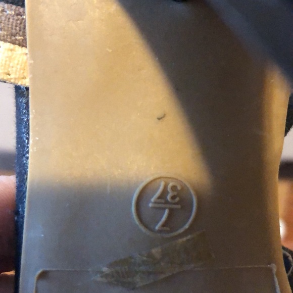 Multi colored strappy heels. Size 7. - Picture 5 of 6